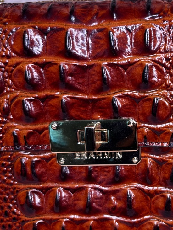 Brahmin Rare Manhattan Pecan Crossbody Bag - Picture 4 of 11